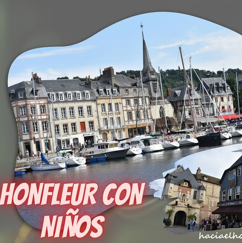 Honfleur con niños y autocaravana