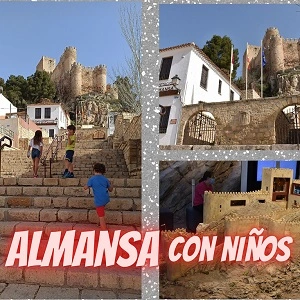 castillo de Almansa con niños