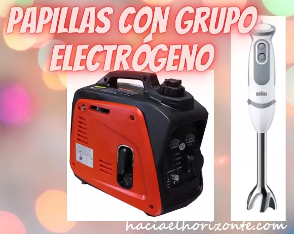 hacer papillas para bebes con un grupo electrogeno y una batidora en autocaravana o furgoneta