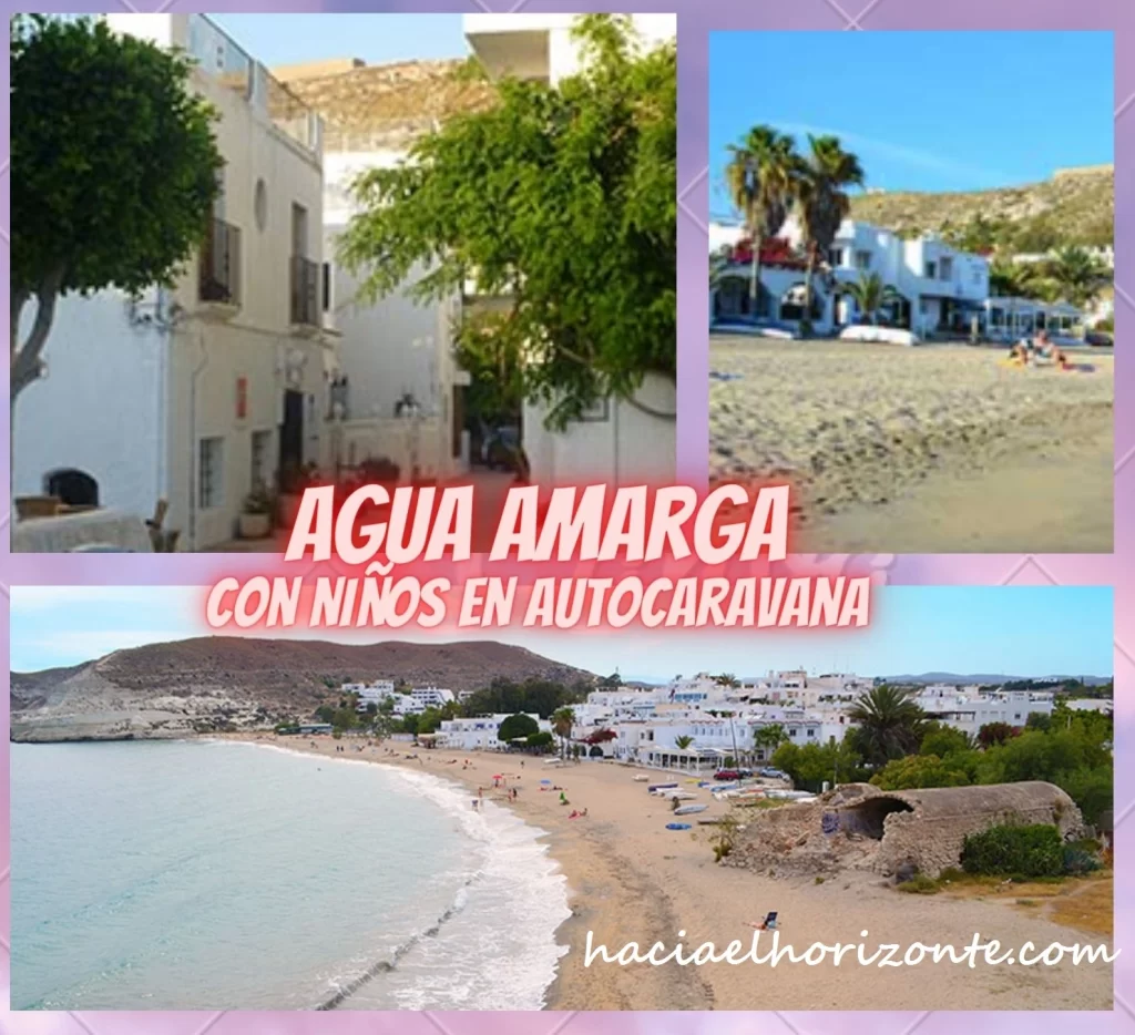 visitar agua Amarga con niños en Autocaravana