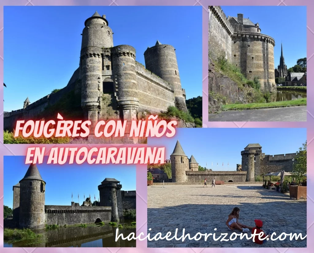 Fougeres con niños en autocaravana