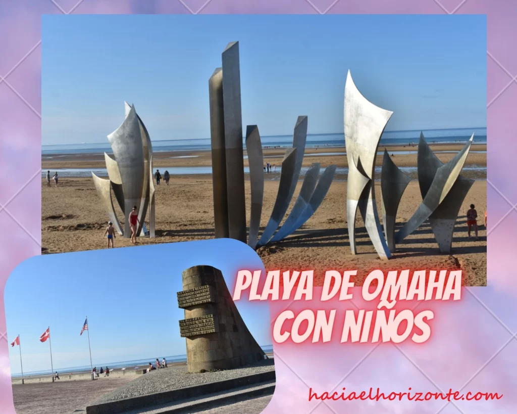 ir a la playa de Omaha con niños en autocaravana Normandía playa de desembarco