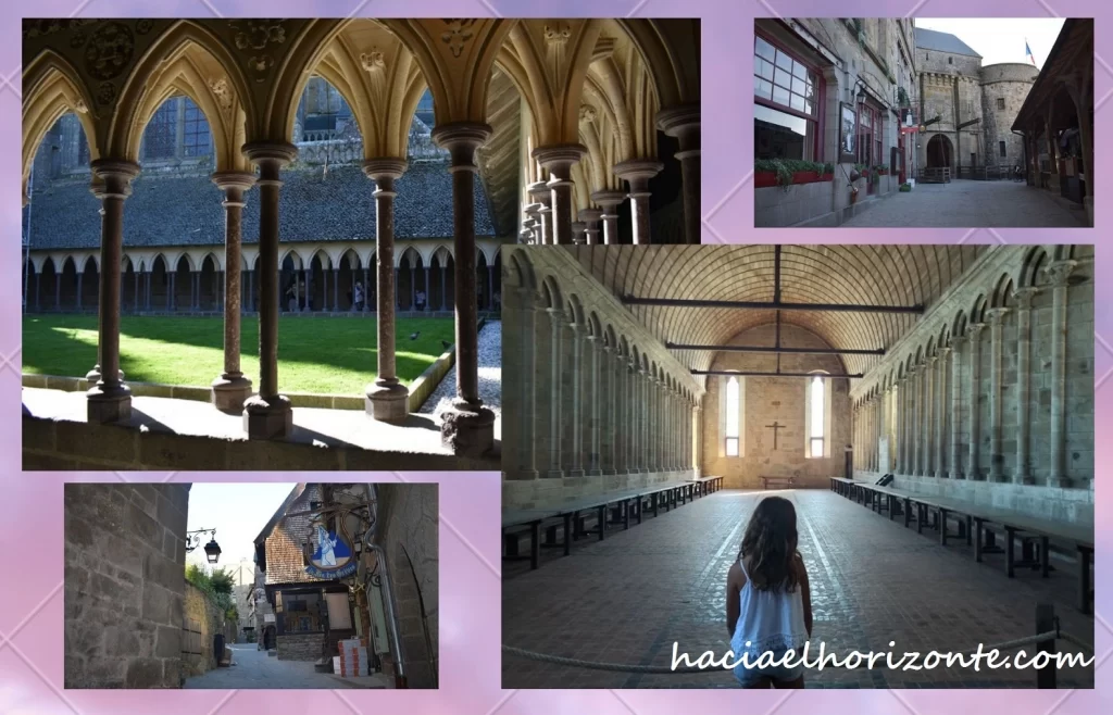 abadia de le mont saint michel con niños