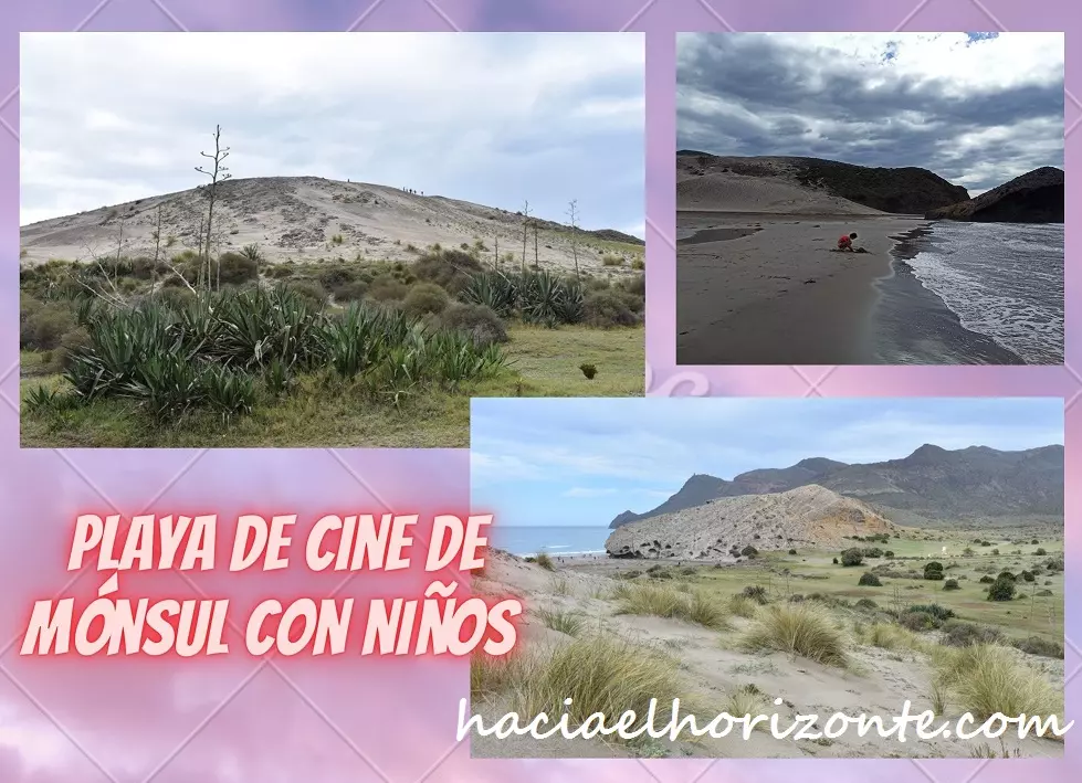 ir a las playas virgenes del cabo de gata en playa monsul con niños en autocaravana