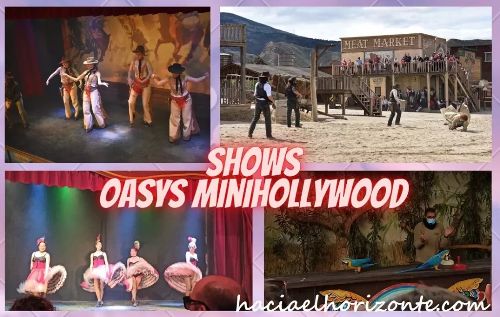 ver los shows en vivo del desierto de Tabernas en el Oasys Minihollywood con niños