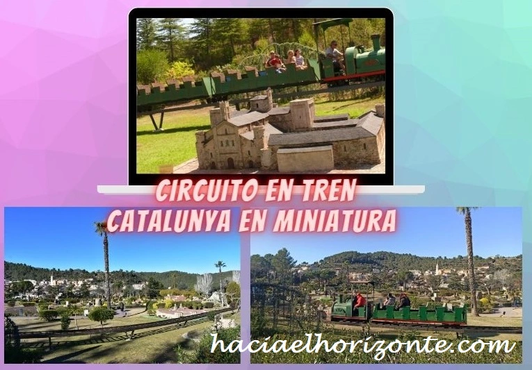 circuito en tren de catalunya en miniatura con niños