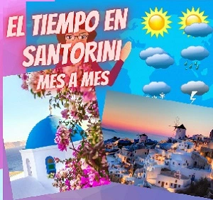 tiempo en santorini mes a mes