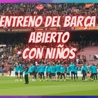 entreno del barça en abierto