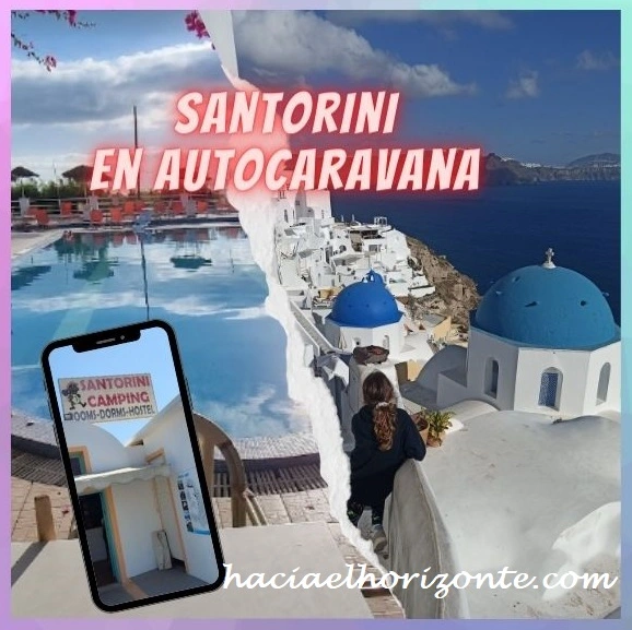 Ir a Santorini con niños en Autocaravana