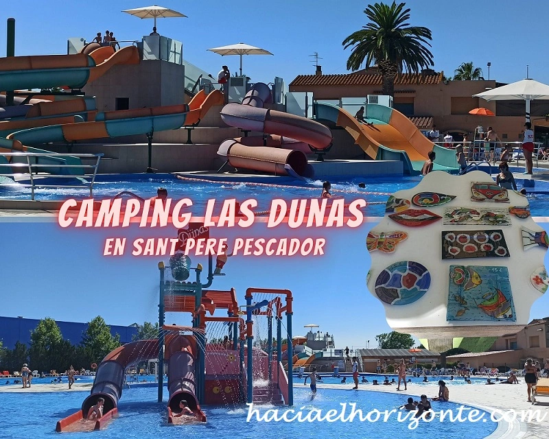 camping las dunas en sant pere pescador ideal para ir en familia, de los mejores de cataluña con piscinas y toboganes